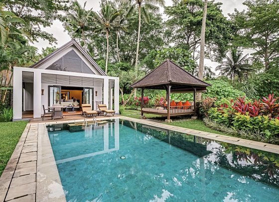 The Samaya Ubud Bali - Beispiel Aussenbereich Hill View Villa (Zimmercodierung VB2)