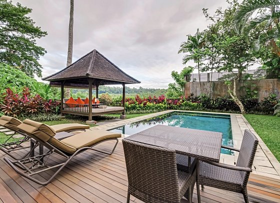 The Samaya Ubud Bali - Beispiel Aussenbereich Hill View Villa (Zimmercodierung VB2)