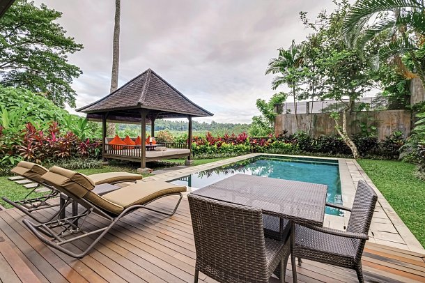 The Samaya Ubud Bali - Beispiel Aussenbereich Hill View Villa (Zimmercodierung VB2)