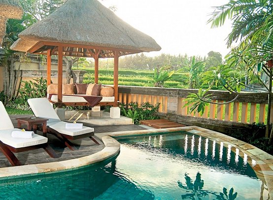 The Ubud Village Resort & Spa - Wohnbeispiel Rice Field Pool Villa (Zimmercodierung VX5)