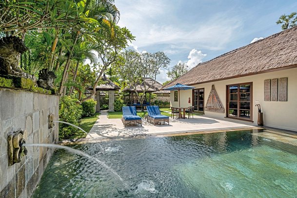 Jimbaran Puri, A Belmond Hotel, Bali - Beispiel Außenbereich One Bedroom Deluxe Pool Villa (Zimmercodierung VD5)