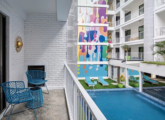 Viva Dash Hotel Seminyak - Beispiel Balkon Dash Deluxe (Zimmercodierung UD1)