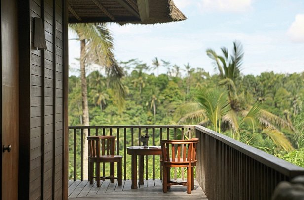 Alila Ubud - Beispiel Balkon Valley Villa (Zimmercodierung VB1)