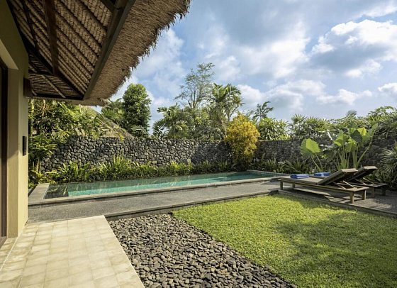 Alila Ubud - Beispiel Außenbereich Pool Villa (Zimmercodierung VBR)