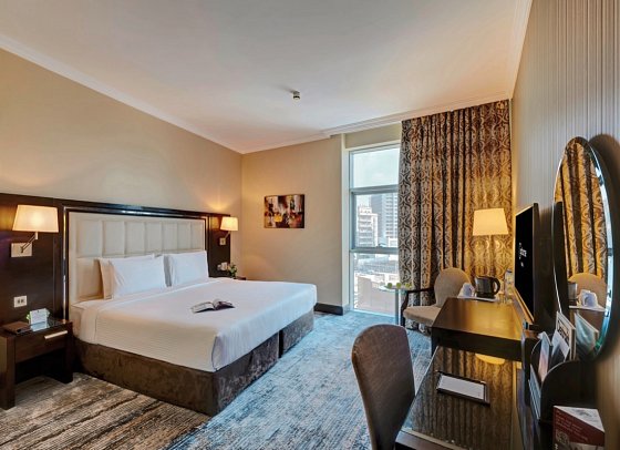 Copthorne Hotel Dubai - Wohnbeispiel Deluxe Suite One King Bed City View (Zimmercodierungen WB1 & UP2)