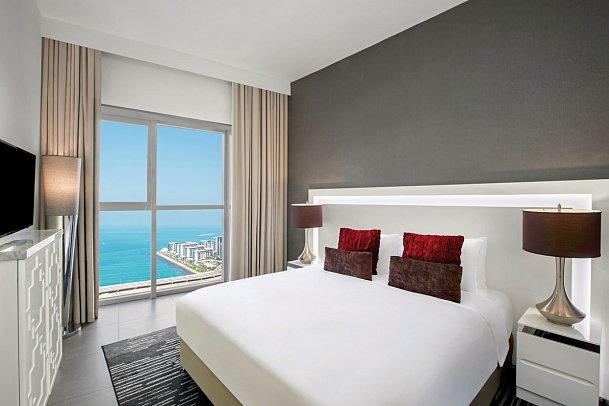 The First Collection Marina Dubai A Tribute Portfolio Hotel - Wohnbeispiel One Bedroom Suite with Soluna Beach Access (Zimmercodierung WB1)