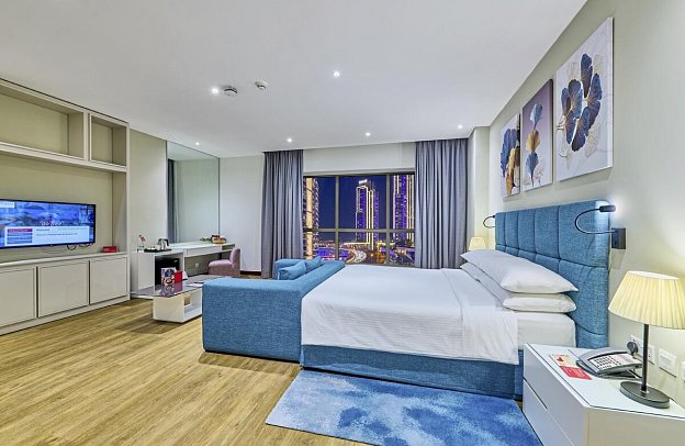 Ramada Hotel & Suites by Wyndham Dubai JBR - Wohnbeispiel Deluxe Room City King (Zimmercodierung DB1)