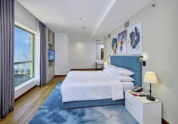 Ramada Hotel & Suites by Wyndham Dubai JBR - Wohnbeispiel One Bedroom King Suite Partial Sea View (Zimmercodierung AB2)