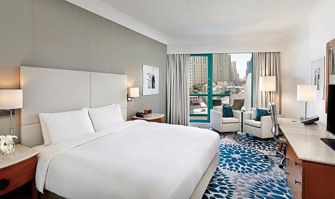 Hilton Dubai Jumeirah Resort - Wohnbeispiel Deluxe Walk View Room (Zimmercodierung UD1)