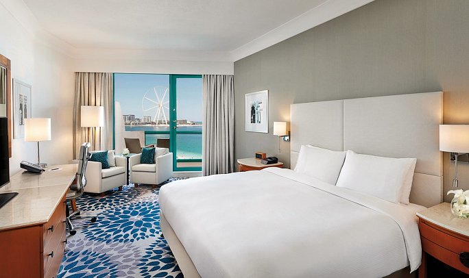 Hilton Dubai Jumeirah Resort - Wohnbeispiel Deluxe Sea View (Zimmercodierung UD3)