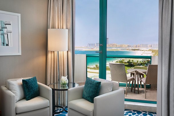 Hilton Dubai Jumeirah Resort - Wohnbeispiel Deluxe Sea View (Zimmercodierung UD3)