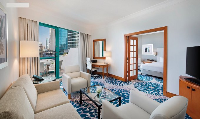 Hilton Dubai Jumeirah Resort - Wohnbeispiel Family Suite (Zimmercodierung WI1)