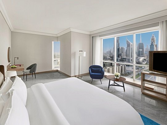 Fairmont Dubai - Wohnbeispiel Deluxe Skyline View King (Zimmercodierung UG2)