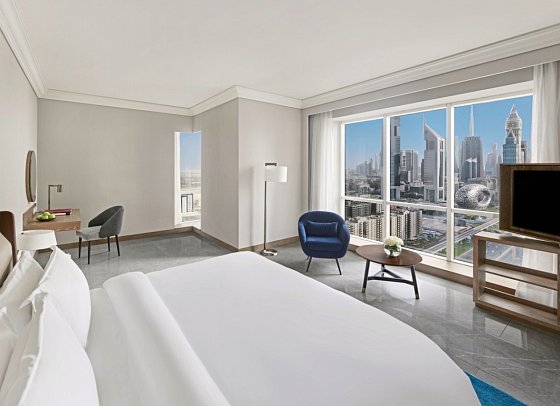 Fairmont Dubai - Wohnbeispiel Deluxe Skyline View King (Zimmercodierung UG2)