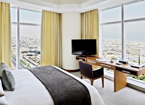 JW Marriott Marquis Dubai - Wohnbeispiel Deluxe Corner Suite (Zimmercodierung WD1)
