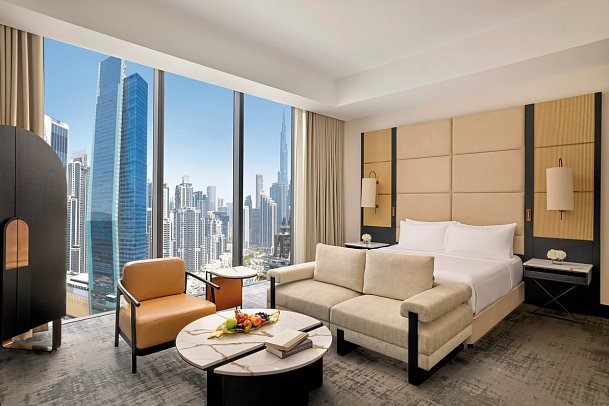 Anantara Downtown Dubai - Wohnbeispiel Luxury Burj Khalifa View Room (Zimmercodierung UU2)
