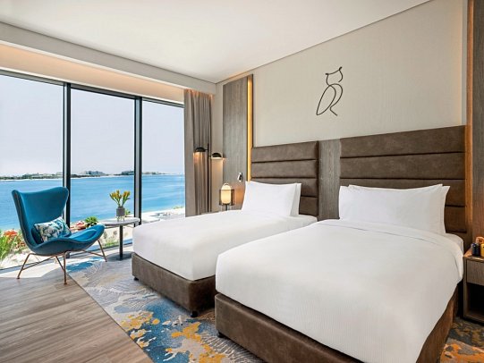 voco Dubai The Palm - Wohnbeispiel Palm Beach Front View Twin (Zimmercodierung DB1)