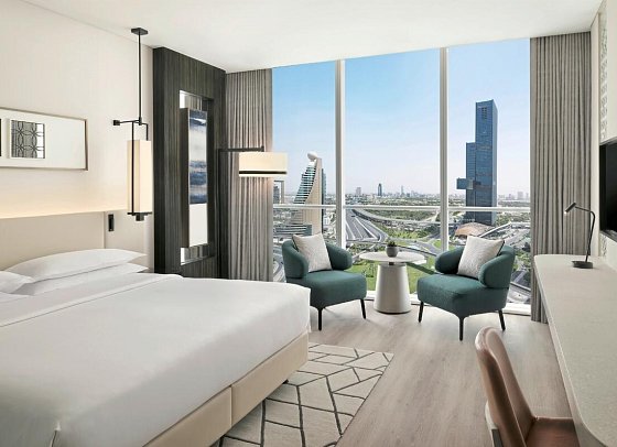 Sheraton Grand Hotel Dubai - Wohnbeispiel Deluxe Room (Zimmercodierung UD1)