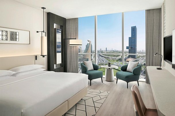 Sheraton Grand Hotel Dubai - Wohnbeispiel Deluxe Room (Zimmercodierung UD1)