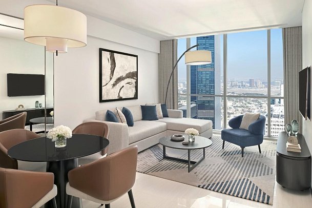 Sheraton Grand Hotel Dubai - Wohnbeispiel 1 Bedroom Apartment (Zimmercodierung AB1)