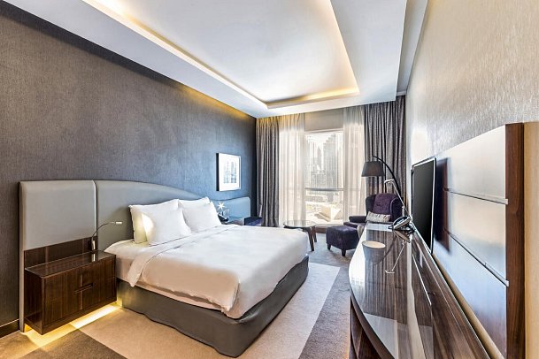 Radisson Blu Hotel, Dubai Waterfront - Wohnbeispiel Standard Room (Zimmercodierung DB1)