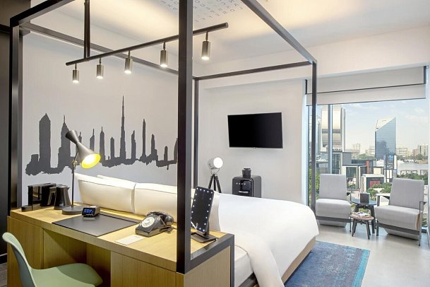 Canopy by Hilton Dubai Al Seef - Wohnbeispiel King room with creek view (Zimmercodierung D1I)