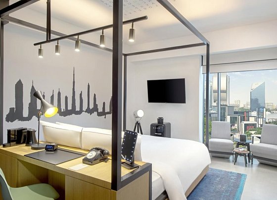 Canopy by Hilton Dubai Al Seef - Wohnbeispiel King room with creek view (Zimmercodierung D1I)