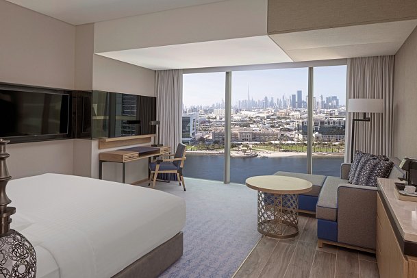 Marriott Marquis Dubai Creek - Wohnbeispiel Deluxe Creek View King Room (Zimmercodierung UD3)