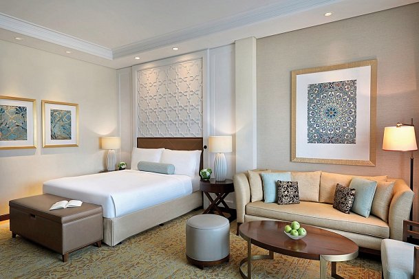 The Ritz-Carlton, Dubai - Wohnbeispiel Deluxe King (Zimmercodierung DD1)
