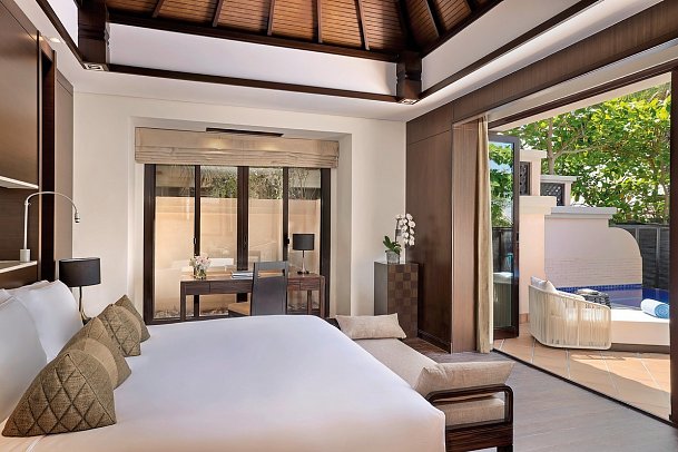 Anantara The Palm Dubai Resort - Wohnbeispiel One Bedroom Beach Pool Villa (Zimmercodierung V1M)