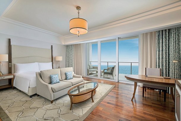 Waldorf Astoria Dubai Palm Jumeirah - Wohnbeispiel Pearl Club Sea View King Room (Zimmercodierung UL1)