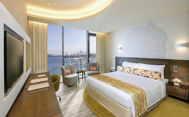 The Retreat Palm Dubai MGallery by Sofitel - Wohnbeispiel Deluxe Room with Balcony, Palm Sea View (Zimmercodierungen UDM & WMM)