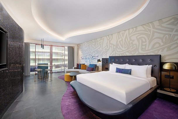 W Dubai - The Palm - Wohnbeispiel Wonderful Room (Zimmercodierungen DB1 & UP1)