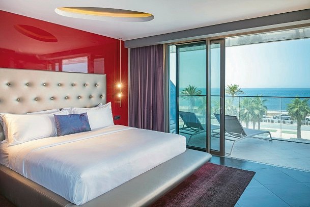 W Dubai - The Palm - Wohnbeispiel Cool Corner Suite (Zimmercodierung WB2)