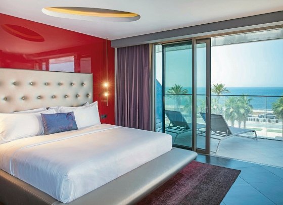 W Dubai - The Palm - Wohnbeispiel Cool Corner Suite (Zimmercodierung WB2)