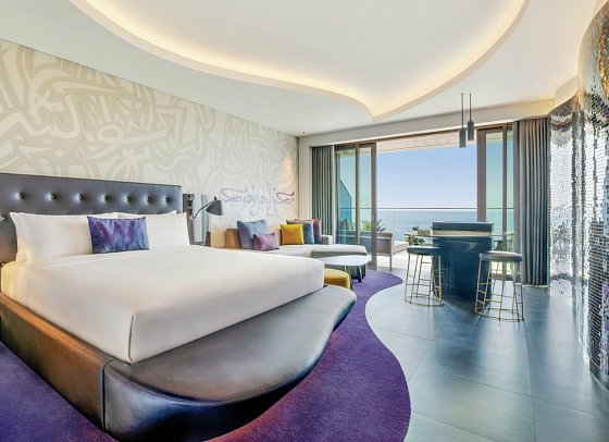 W Dubai - The Palm - Wohnbeispiel Fabulous Room (Zimmercodierungen DB2 & UP3)