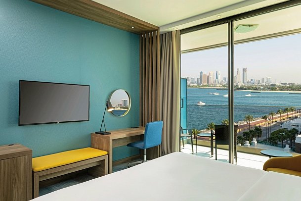 Aloft Palm Jumeirah - Wohnbeispiel Aloft Partial Sea View (Zimmercodierung DB2)
