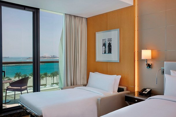 Hilton Dubai Palm Jumeirah - Wohnbeispiel Twin Premium Sea View Room (Zimmercodierung DM2)