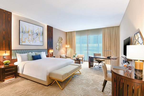 Sofitel Dubai The Obelisk - Wohnbeispiel Deluxe Room (Zimmercodierungen UD1 & UL1)