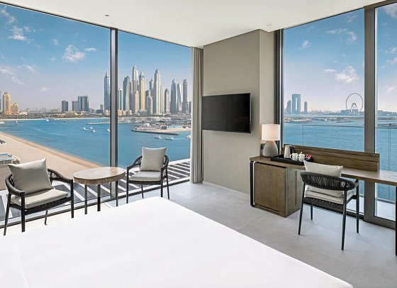 Radisson Beach Resort Palm Jumeirah - Wohnbeisiel Premium Corner Room Sea View (Zimmercodierung DMM)