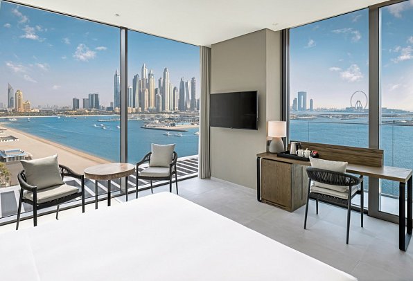Radisson Beach Resort Palm Jumeirah - Wohnbeisiel Premium Corner Room Sea View (Zimmercodierung DMM)