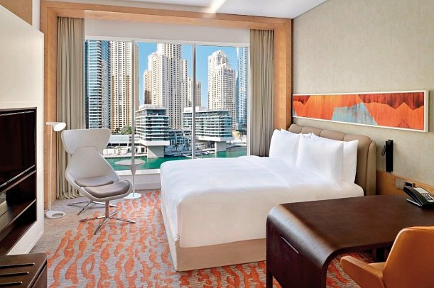 Crowne Plaza Dubai Marina - Wohnbeispiel Premium Room High Floor Marina View