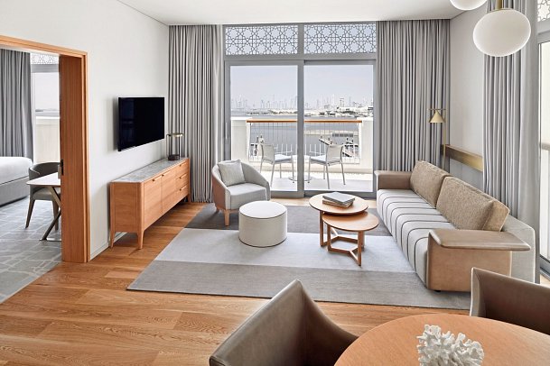 VIDA Creek Harbour - Wohnbeispiel Premier Suite Corner Marina View (Zimmercodierung WM1)