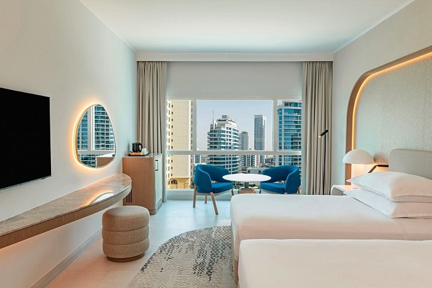Sheraton Jumeirah Beach Resort - Wohnbeispiel Deluxe JBR View Twin (Zimmercodierung DD1)