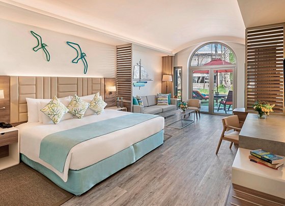 JA The Resort – JA Palm Tree Court - Wohnbeispiel Garden Terrace Junior Suite (Zimmercodierung JB1)