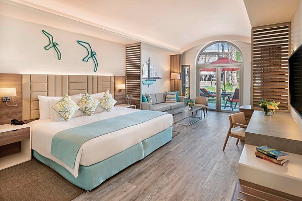 JA The Resort – JA Palm Tree Court - Wohnbeispiel Garden Terrace Junior Suite (Zimmercodierung JB1)