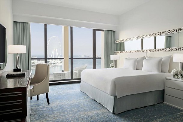 JA Ocean View Hotel - Wohnbeispiel Ain Dubai Sea View Room with Balcony (Zimmercodierung D1M)