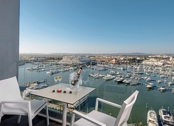 Tivoli Marina Vilamoura - Beispiel Balkon Hafenblick (Zimmercodierungen DBH, DSH & DMH)