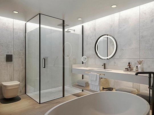 Wyndham Grand Carvoeiro Algarve - Beispiel Bad Suite seitl. Meerblick (Zimmercodierung W1N)