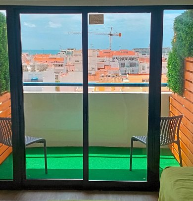 Navegadores - Beispiel Balkon Doppelzimmer Comfort (Zimmercodierungen DF1 & DF2)